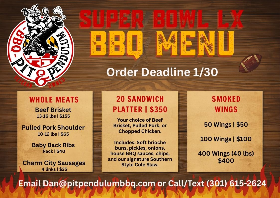 Super Bowl LX Menu