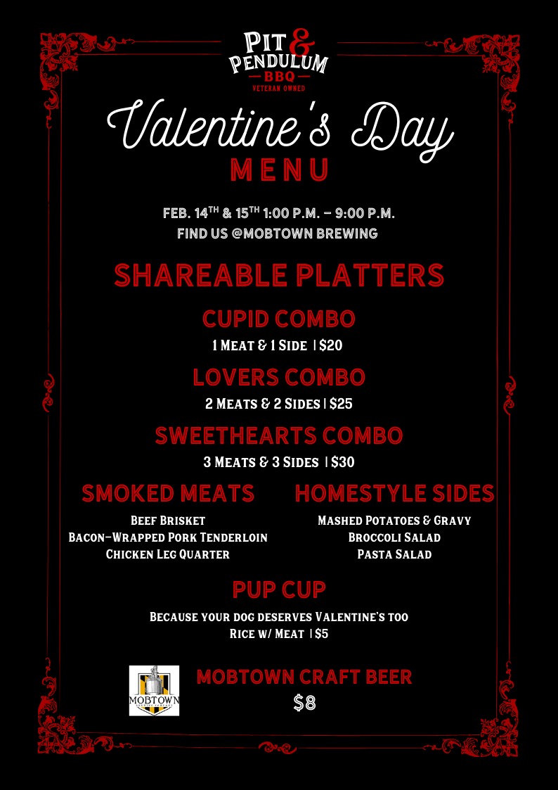 Valentine’s Day Weekend BBQ (14th & 15th)