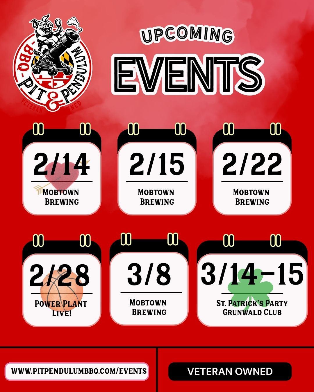 February Fever: Where to Find Pit & Pendulum BBQ This Month